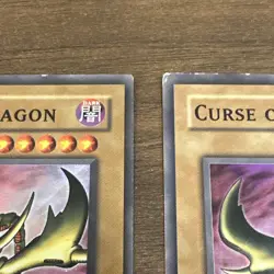 2X) YuGiOh Curse of Dragon LOB-066 1st Edition LP + 1st Edition MP (description) - Image 20