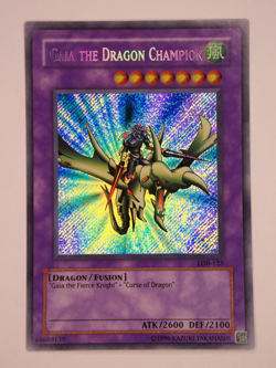 Yugioh - Gaia The Dragon Champion - LOB-125 - Secret Rare - Original Vintage -NM - Image 3