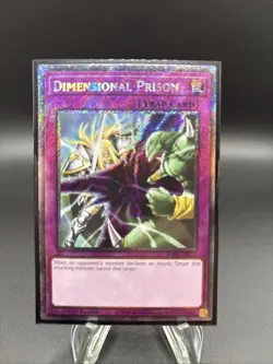 Yugioh Dimensional Prison RA04-EN132 Platinum Secret Rare 1st Ed Near Mint - Image 1