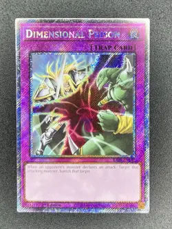 Yugioh Dimensional Prison RA04-EN132 Platinum Secret Rare 1st Ed Near Mint - Image 3