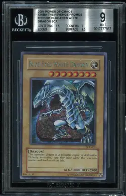 Yugioh Blue-Eyes White Dragon Promo PCK-001 BGS 9 Power Of Chaos POP 7 - Image 1