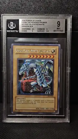 Yugioh Blue-Eyes White Dragon Promo PCK-001 BGS 9 Power Of Chaos POP 7 - Image 3