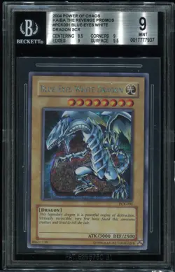 Yugioh Blue-Eyes White Dragon Promo PCK-001 BGS 9 Power Of Chaos POP 7 - Image 5