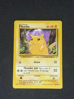 Pikachu E3 Stamped Pokemon Card Base Set 58/102 Yellow Cheeks 1999 - Image 1