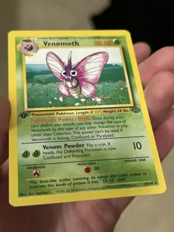 1999 POKEMON TCG Venomoth - 1ST EDITION - Jungle 29/64 - Vintage Card LP - Image 3