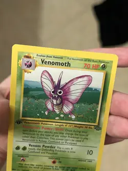 1999 POKEMON TCG Venomoth - 1ST EDITION - Jungle 29/64 - Vintage Card LP - Image 4