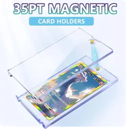 Kitoyz 24 ct Magnetic Card Holder for Trading Cards, 35PT Baseball 24P, Clear - Image 2