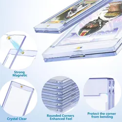 Kitoyz 24 ct Magnetic Card Holder for Trading Cards, 35PT Baseball 24P, Clear - Image 4