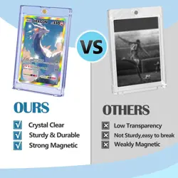 Kitoyz 24 ct Magnetic Card Holder for Trading Cards, 35PT Baseball 24P, Clear - Image 5