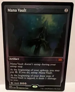 MTG Mana Vault Foil Etched Double Masters 2022 2X2 Magic NM Pack Fresh!! - Image 1
