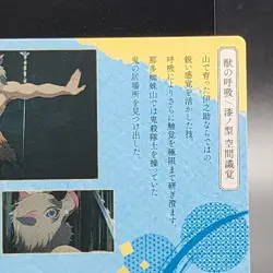 Inosuke Hashibira Demon Slayer Card CCG Japanese BANDAI #2566281 #020 0717 - Image 9