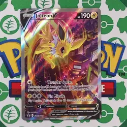 Jolteon V SWSH183 SWSH Sword & Shield Black Star Promo Holo NM Pokemon Card - Image 1