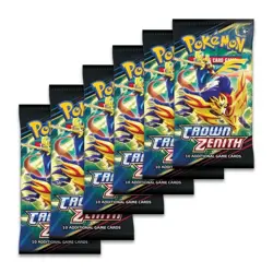 Pokemon TCG Sword & Shield Crown Zenith Booster Bundle 6 Packs Factory Sealed - Image 2
