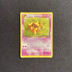 Dark Kadabra 39/82 Holo 1st Edition WOTC Team Rocket Misprint 1/1 Pokémon Card - Image 1