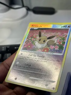 Pokemon TCG Eevee Platinum Stamped Reverse 62/100 Burger King promo hp - Image 2