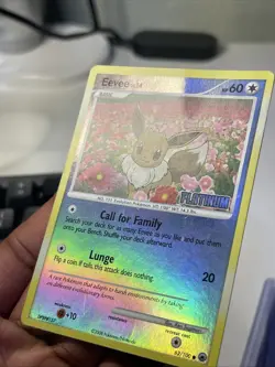 Pokemon TCG Eevee Platinum Stamped Reverse 62/100 Burger King promo hp - Image 3