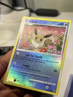 Pokemon TCG Eevee Platinum Stamped Reverse 62/100 Burger King promo hp - Image 4