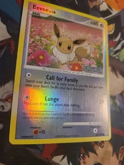Pokemon TCG Eevee Platinum Stamped Reverse 62/100 Burger King promo Hp - Image 2