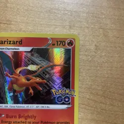 Charizard 10/78 PokÃ©mon GO Set Holo Rare PokÃ©mon Card TCG 2022 - Image 3