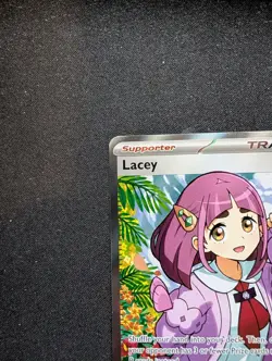 PokÃ©mon TCG Stellar Crown Lacey Full Art Ultra Rare Holo Trainer Card 166/142 - Image 3