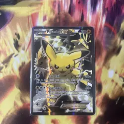 Pokemon TCG English Card XY Promo Pikachu EX XY124 Full Art - Damaged (See Pics) - Image 1