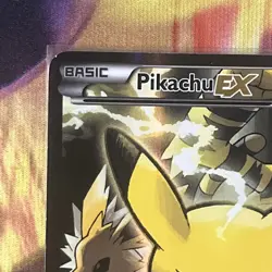 Pokemon TCG English Card XY Promo Pikachu EX XY124 Full Art - Damaged (See Pics) - Image 5