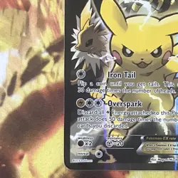 Pokemon TCG English Card XY Promo Pikachu EX XY124 Full Art - Damaged (See Pics) - Image 8