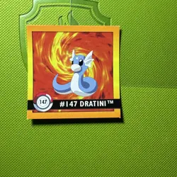 1999 Artbox Stickers Series 1 Pokémon Card Sticker TCG #147 DRATINI NM - Image 1