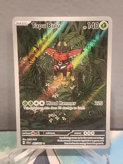 Tapu Bulu 065/064 Illustration Rare Pokemon Card Shrouded Fable LP - Image 1