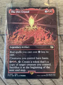 Magic: The Gathering The Fire Crystal Legendary Artifact Card - Image 1