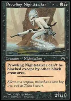 Prowling Nightstalker - Light Play MTG Portal Second Age - Image 1