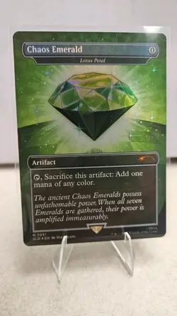Chaos Emerald (Lotus Petal) Green 7031 Secret Lair Drop Sonic Bonus MTG NM - Image 1