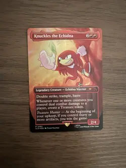 FOIL Knuckles The Echidna MTG SLD Sonic The Hedgehog Secret Lair NM - Image 1