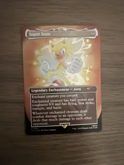 FOIL Super State MTG SLD Sonic The Hedgehog Secret Lair NM - Image 1