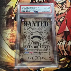 PSA10 One Piece Card Game Monkey D. Luffy Nika Wanted Poster SP OP05-119 Japan - Image 1