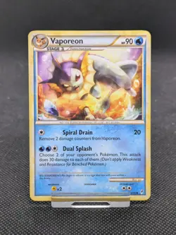 Pokemon Card Vaporeon Call Of Legends Uncommon 52/95 LP-NM - Image 1