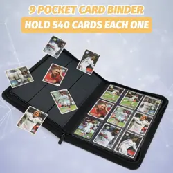 Luxury Faux Leather 540 Card Capacity Collector's Binder – Ideal for TCG & MTG - Image 6