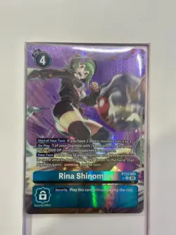 *ALT BT22-085 Rina Shinomiya Digimon Card Game TCG - Image 2
