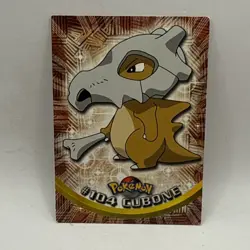 2000 Topps Pokemon TV Animation Edition Series 2 Cubone #104 Blue logo HP Card - Image 1