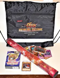 YuGiOh collection cards booster packs promo drawstring backpack 2 player playmat - Image 2