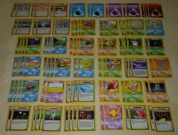 MP Lot Of 108 Vintage Pokemon Cards Regular Mostly Fossil Jungle W Rocket BSU - Image 1
