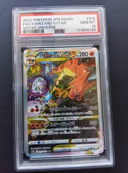 PSA 10 Charizard VSTAR 212/172 SAR sv12a VSTAR Universe Pokemon Card Japanese - Image 1