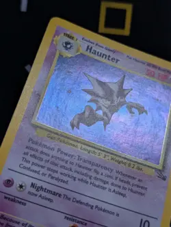 Haunter - 6/62 - Pokemon Fossil Unlimited Holo Rare Card WotC LP - Image 2