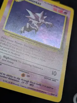 Haunter - 6/62 - Pokemon Fossil Unlimited Holo Rare Card WotC LP - Image 3