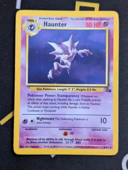 Haunter - 6/62 - Pokemon Fossil Unlimited Holo Rare Card WotC LP - Image 9