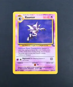 LP+ Haunter Reg. Rare 21/62 Fossil Set Pokemon Card - Image 1