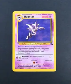 LP+ Haunter Reg. Rare 21/62 Fossil Set Pokemon Card - Image 3