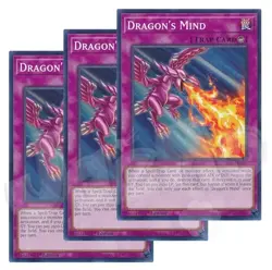 Yugioh - Dragon's Mind x 3 - 1st Edition NM - Plus Free Holo Card - Image 1