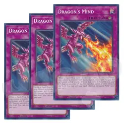 Yugioh - Dragon's Mind x 3 - 1st Edition NM - Plus Free Holo Card - Image 2