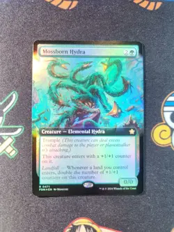 EXACT CARD PICTURED Mossborn Hydra Extended Art FDN 0471 MTG Foundations Foil - Image 1